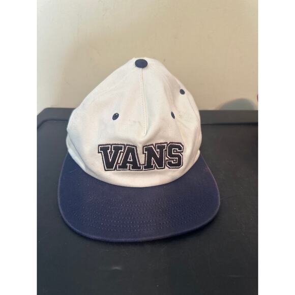 Other - Vans Snapback Cream/Brown/Blue Hat Cap Embroidered Logo, 'Property of Low'